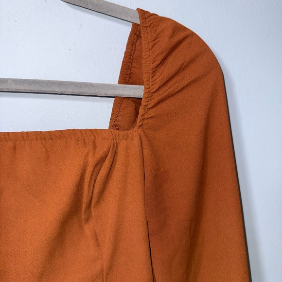 Abercrombie & Fitch women’s Long-Sleeve Poplin Babydoll Mini Dress Small EUC - Picture 3 of 9